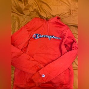Red Champion Hoodie
